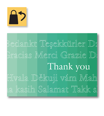 Greeting Card - Languages - 5" x 3.5"