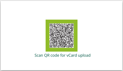 Business Card -  QR vCARD - Center