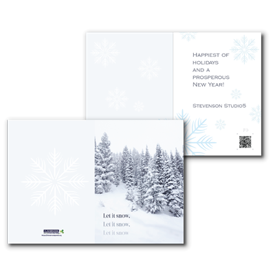 Greeting Card - Holiday - Snow 5 x 7